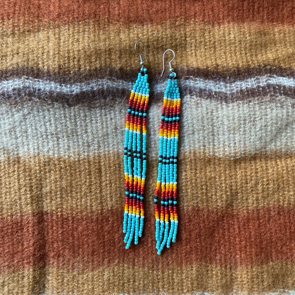 Seed bead earrings
